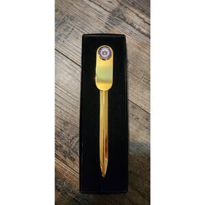 University Of Auburn Letter Opener Metal Gold Color. B 33